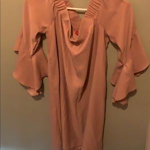 Off the shoulder flowy dress